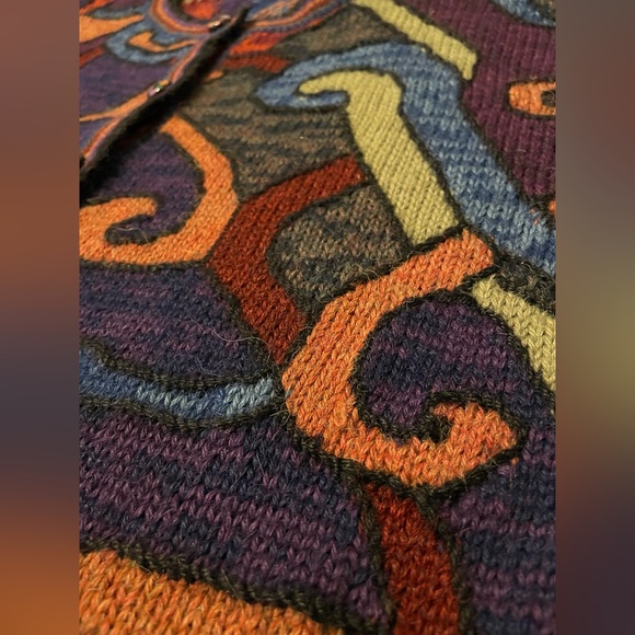 Peruvian Perfection Pure 100% Alpaca Wool Made In Peru Womens M Cardigan Sweater - Picture 6 of 15